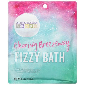 Aura Cacia Fizzy Bath Clearing Breezeway 6/2.5 Oz [UNFI #49044] T