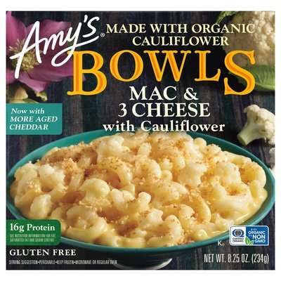 Amys Mac & 3 Cheese W/ Cauliflower 12/8.25 Oz [UNFI #87404]