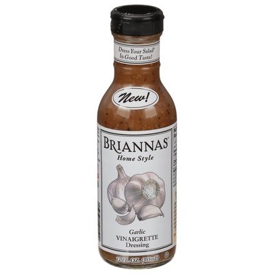 Briannas Garlic Vinaigrette Dressing 6/12 Oz [UNFI #81279]