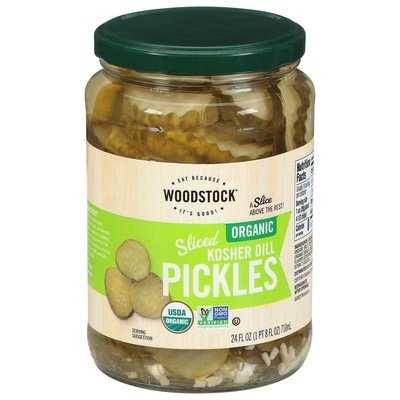 Woodstock Pickles Kosher Dill Sliced 6/24 Oz [UNFI #37069]