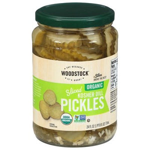 Woodstock Pickles Kosher Dill Sliced 6/24 Oz [UNFI #37069]