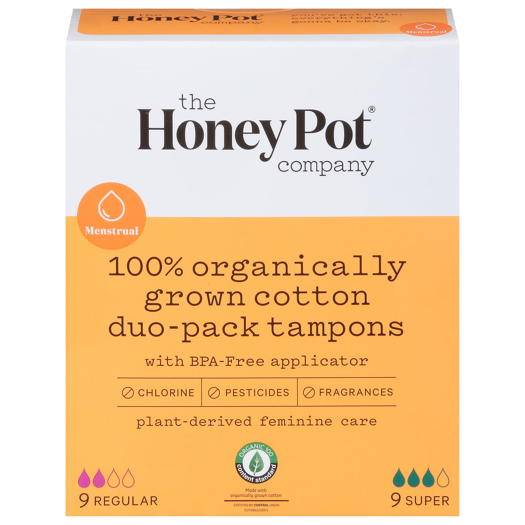 The Honey Pot Duo Pack Unscented 18 Ct [UNFI #54404] T