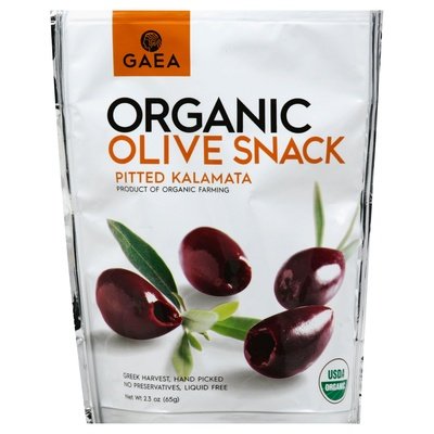 Gaea Pitted Kalamata Snack Pack 8/2.3 Oz [UNFI #24595]