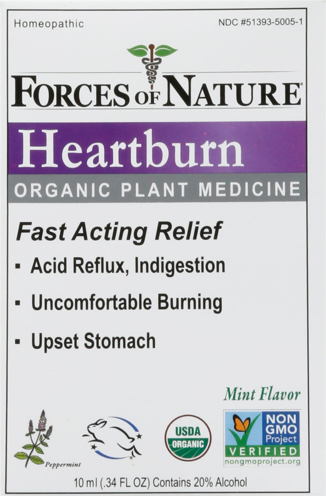 Forces Of Nature Heartburn 10 Ml [UNFI #54601] T