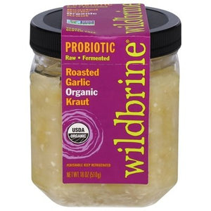 Wildbrine Roasted Garlic Sauerkraut 6/18 Oz [UNFI #89992]