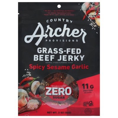 Country Archer Spicy Garlic Sesame Zero Sug 12/2 Oz [UNFI #65019]