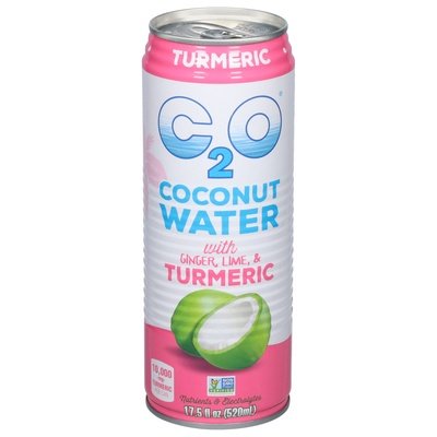 C2O Cnut Water W/Gngr Lime Turm 12/17.5 Oz [UNFI #28274]