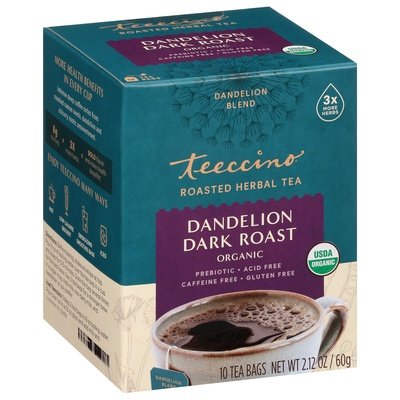 Teeccino Dandelion Dark Roast 6/10 Bag [UNFI #80285]