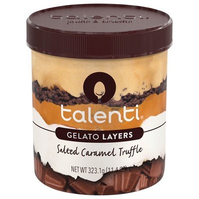 Talenti Gelato E Sorbetto Layers Salted Caramel Truffle 8/11.4 Oz [UNFI #76104]