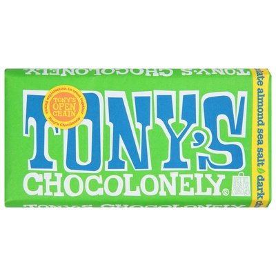 Tonys Chocolonely Dark 51% Almond Sea Salt 15/6.35 Oz [UNFI #59219]