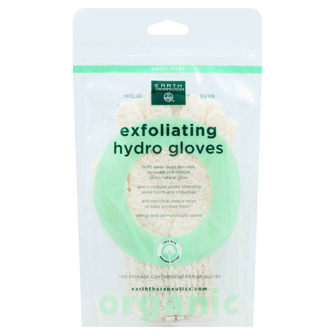 Earth Therapeutics Organic Cotton Efoliate Glove 1 Pair [UNFI #03185] T