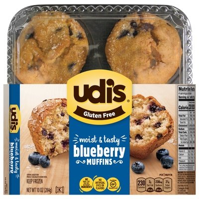 Udis Gluten Free Blueberry 4Pk 6/10 Oz [UNFI #79742]