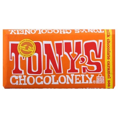 Tonys Chocolonely Milk Caramel Sea Salt 32% 15/6.35 Oz [UNFI #59217]