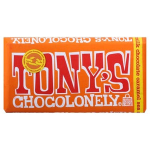 Tonys Chocolonely Milk Caramel Sea Salt 32% 15/6.35 Oz [UNFI #59217]