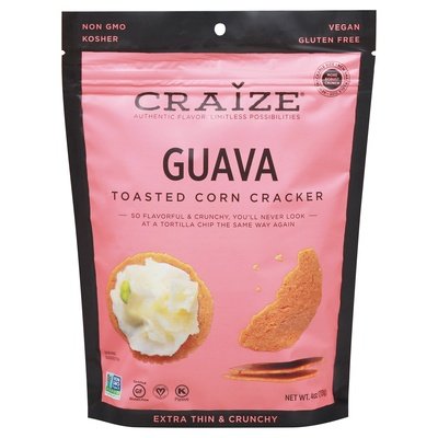 Craize Guava Toasted Corn Crackers 6/4 Oz [UNFI #71193]