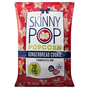 Skinnypop Popcorn Gingerbread Cookie Kettlecorn 6/7.4 Oz [UNFI #60131]