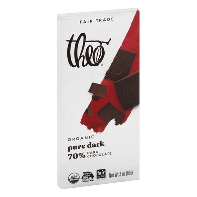 Theo Chocolate 70% Dark Chocolate 12/3 Oz [UNFI #23491]