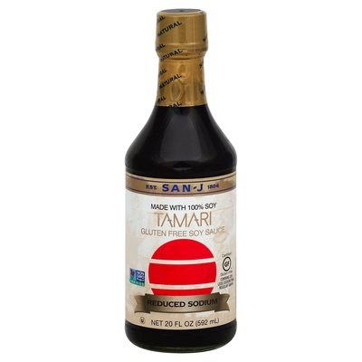 San-J Sauce Soy Tamari Reduced Sodium 6/20 Oz [UNFI #66562]