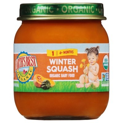 Earths Best Winter Squash,Stage 1 10/4 Oz [UNFI #79753]