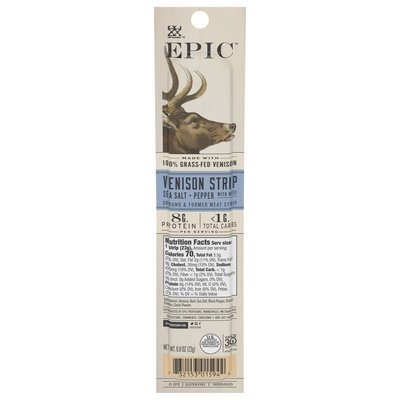 Epic 100% Grass Fed Venison Steak 20/.8 Oz [UNFI #35211]