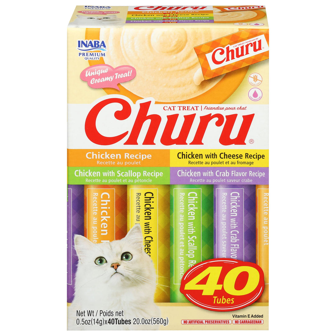 Inaba Churu Chicken Variety Box 40ct 4/40/.5 OZ [UNFI #64506] T
