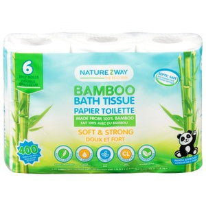 Naturezway Bath Tissue 6 Pack 400 Sheet 8/1 Ct [UNFI #60359] T