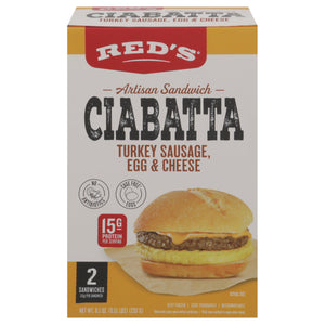 RedS Turkey Sausage Egg & Cheese 2PK 6/8.1 OZ [UNFI #21423]