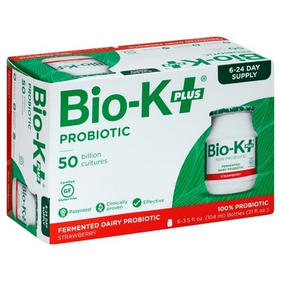 Bio-K Plus Strawberry 4/6/3.5Oz [UNFI #75951] T
