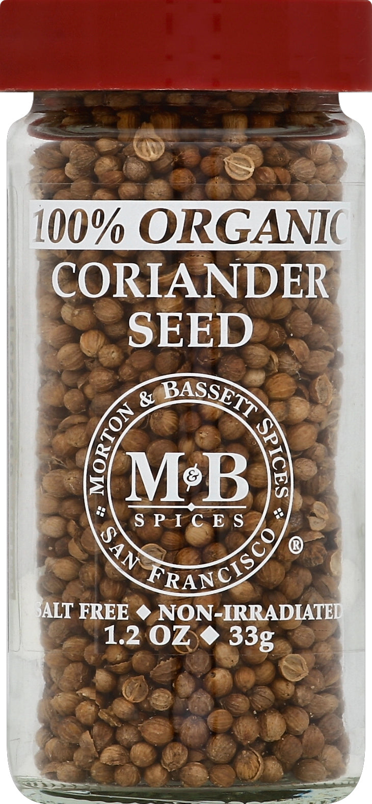 Morton & Bassett Coriander Whole Seed 3/1.2 Oz [UNFI #11085]