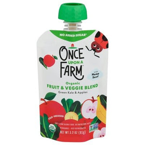 Once Upon A Farm Green Kale & Apples 7+ Mo 8/3.2 Oz [UNFI #52880]