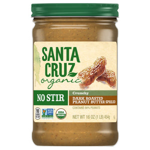 Santa Cruz Organic Crunchy No Stir 12/16 Oz [UNFI #80391]