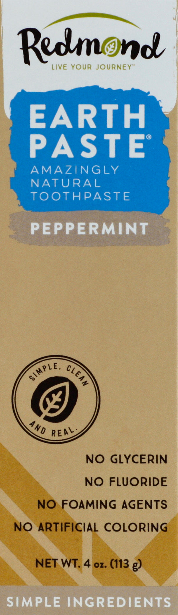 Redmond Clay Earth Paste Peppermint 4 Oz [UNFI #51500] T