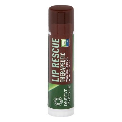 Desert Essence Lip Balm Tea Tree Oil Rescue 24/.15 Oz [UNFI #54325] T