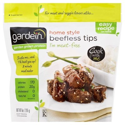 Gardein Beefless Tips Home Style 8/9 Oz [UNFI #72553]