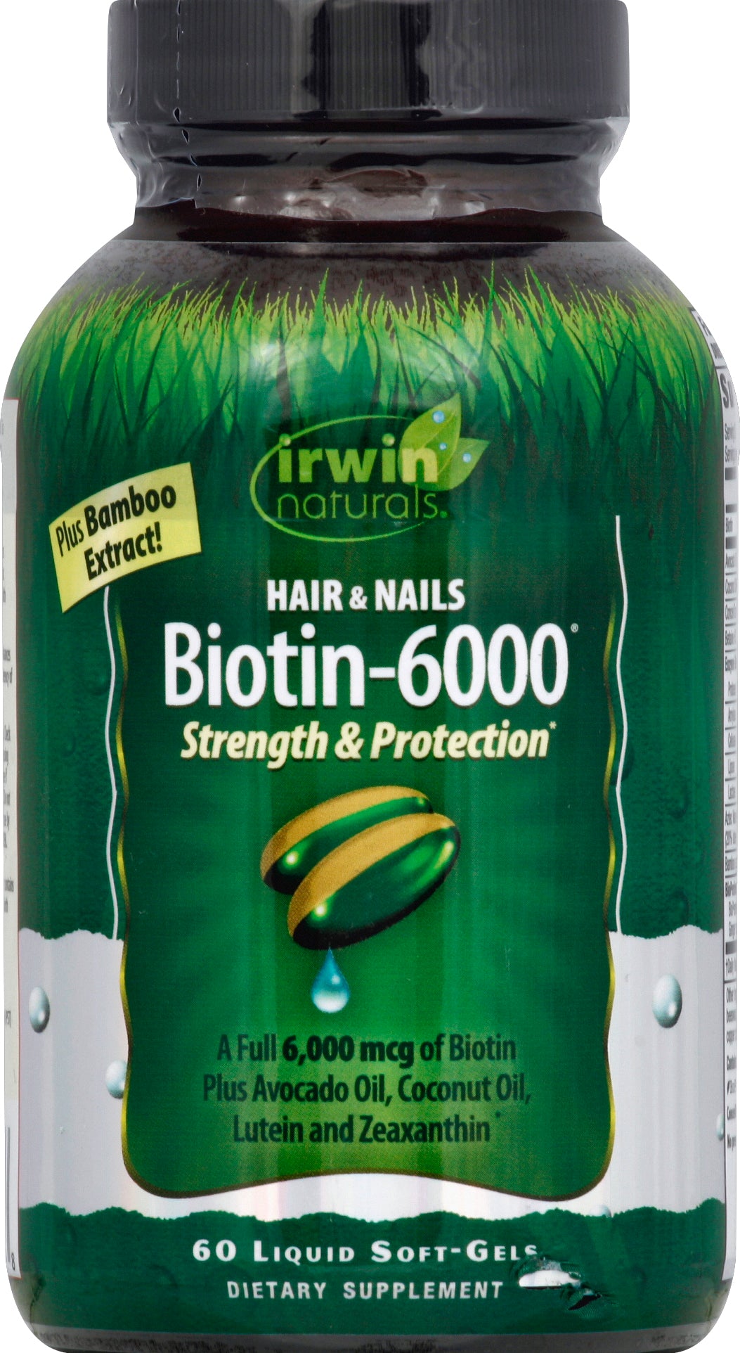 Irwin Naturals Biotin-6000 Strength & Protection 60 Sgel [UNFI #58426] T