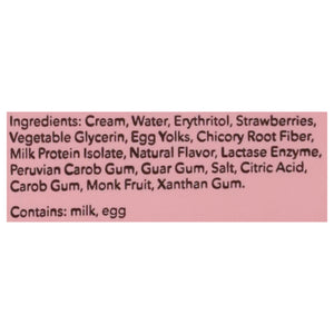 Rebel Ice Cream Strawberry 8/1 Pint [UNFI #70967]