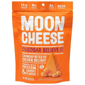 Moon Cheese Snack Cheddar Believe It 12/2 Oz [UNFI #28058]