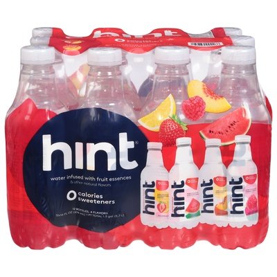 Hint 4 Flavor Variety Pack Red 1/12/16 Z [UNFI #79619]