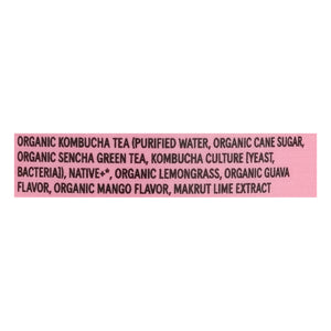 Better Booch Guava Cooler Kombucha 12/12 Oz [UNFI #48274]