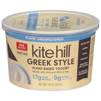 Kite Hill Yogurt,Greek,Plain Unsweetened 6/16 Oz [UNFI #01205]