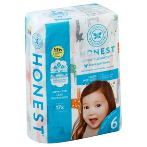 The Honest Co Diapers All The Letters Size 6 18 Ct [UNFI #89905] T
