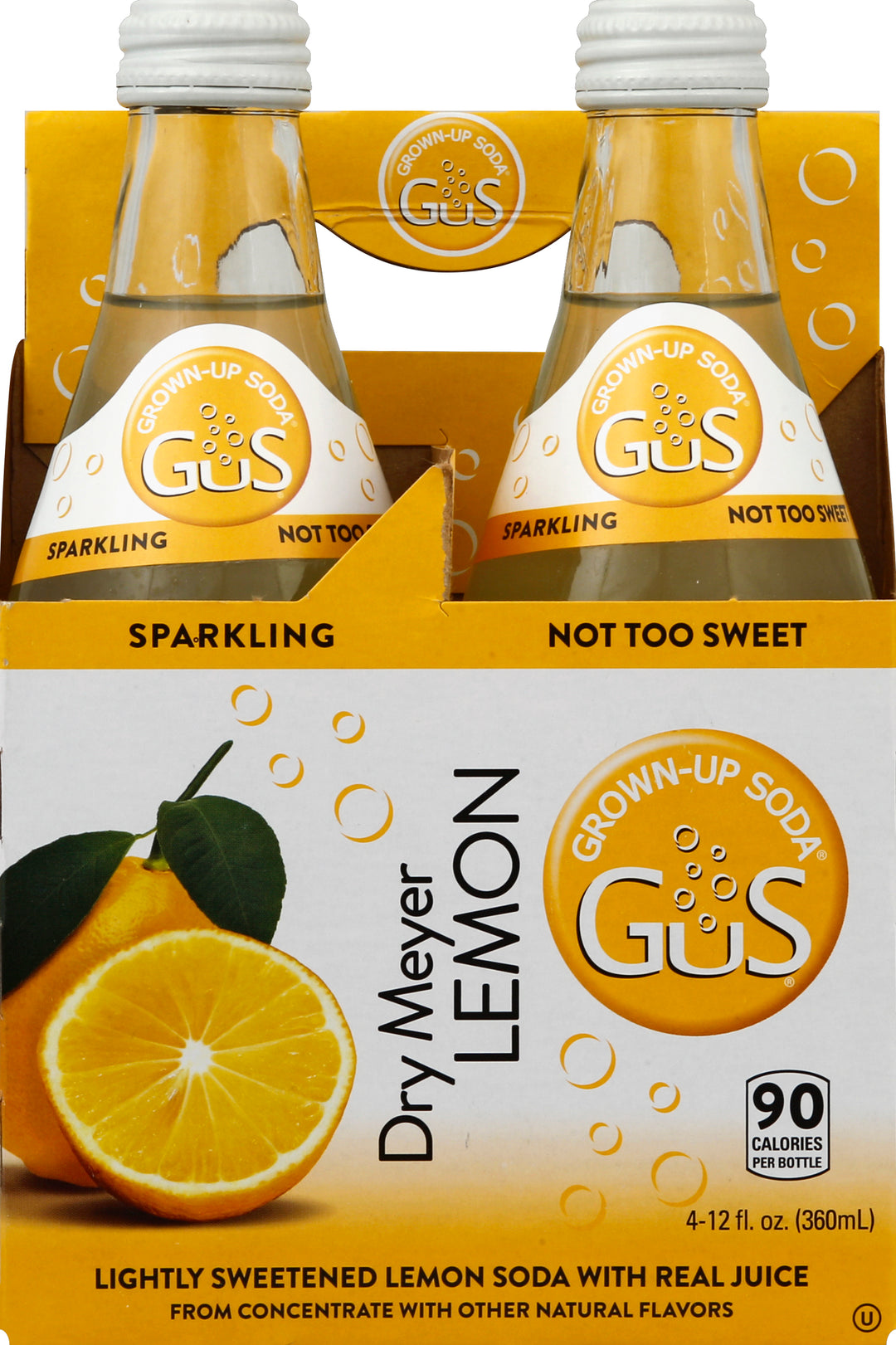 Gus Grown-Up Soda Dry Meyer Lemon 6/4/12 Oz [UNFI #48134] T