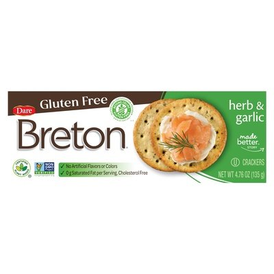 Breton/Dare Herb & Garlic Gf 6/4.76 Oz [UNFI #67449]
