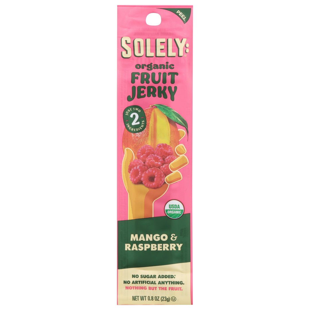 Solely Mango & Raspberry Fruit Jerky Og2 12/.8 OZ [UNFI #83983]
