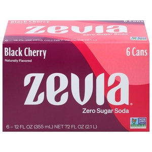 Zevia Black Cherry 4/6/12 Oz [UNFI #08364] T