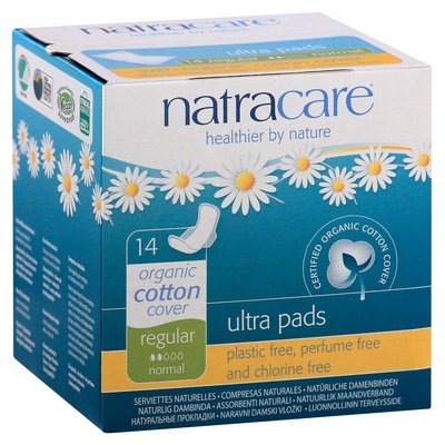 Natracare Ultra Pad W/Wings Regular 12/14 Ct [UNFI #57141] T