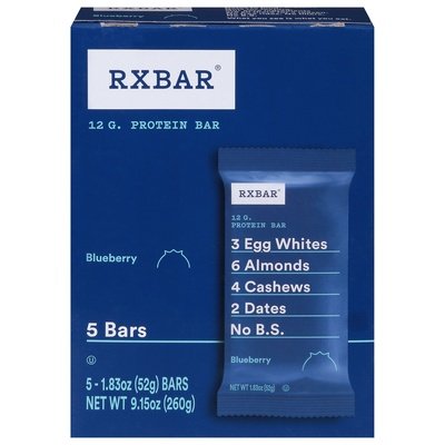 Rxbar Blueberry Protein Bar 6/5/1.83 Oz [UNFI #80989]