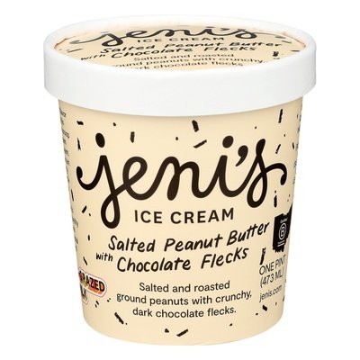 Jenis Salted Peanut Butter Choc Flecks 8/16 Oz [UNFI #76852]