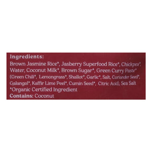Jasberry Green Curry Superfood Rice 6/7.05 Oz [UNFI #24981]