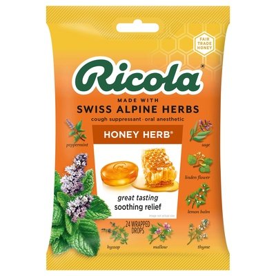 Ricola Cough Drops,Honey Herb 8/24 Ct [UNFI #88365] T